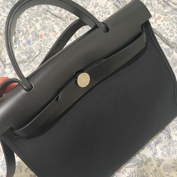 Hermes herbag 31 black SHW - Picture 2 of 4